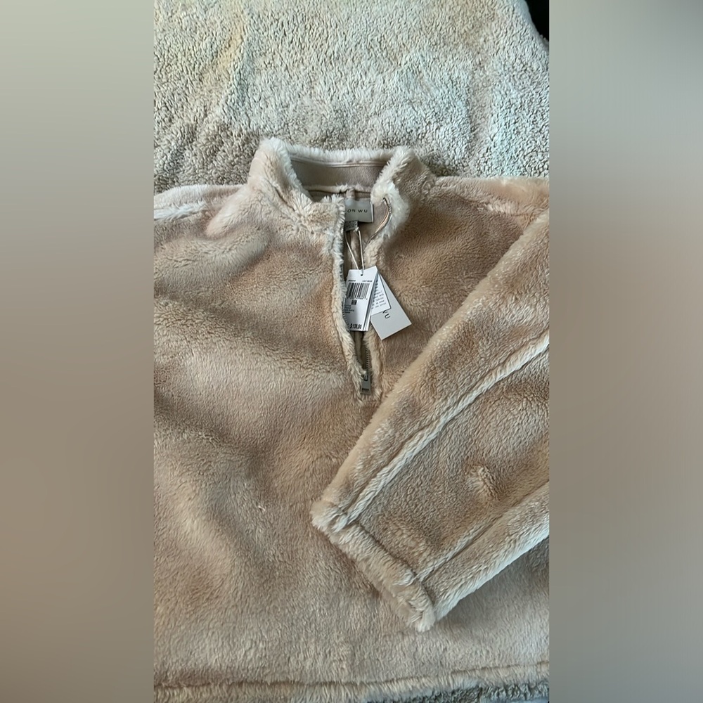 Cozy Tan Fleece Pullover